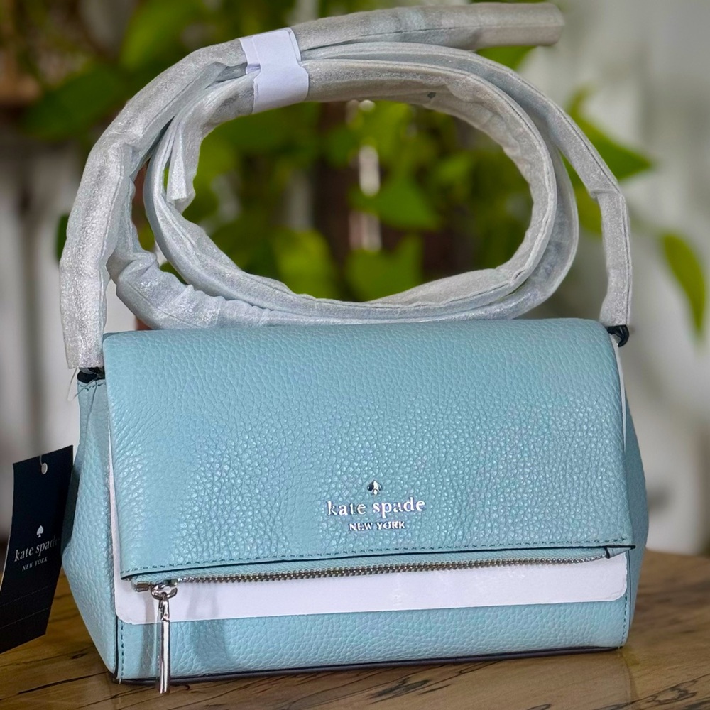 ♠️ Kate Spade Leila Mini Crossbody - English Sea (light blue)